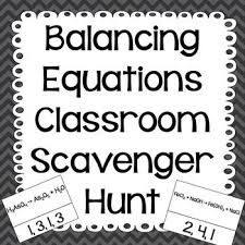 Balancing Equations Review Activity