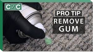 removing gum from carpet clean care