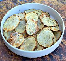 air fryer homemade crunchy potato chips