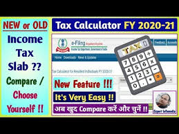 new income tax calculator fy 2020 21