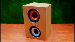 using cardboard speaker box