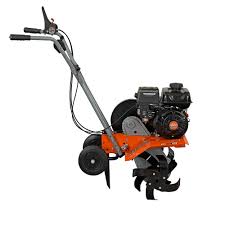 yardmax compact front tine tiller with