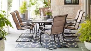 If your patio is poolside, wicker and stainless steel materials will resist water damage and wear over the course of the swimming season, while resilient outdoor chair cushions dry quickly and provide a comfortable place. Kohl S Shop Deep Price Cuts On Patio Furniture Right Now