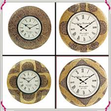 Round Mdf Decorative Wall Clock For