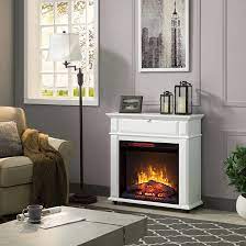 Infrared Electric Fireplace White