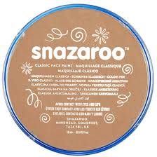 snazaroo light beige clic face paint