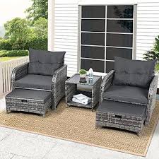 Wicker Outdoor Patio Chairs Set