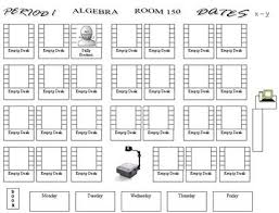 free classroom seating chart for