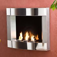 Stainless Steel Wall Mount Fireplace