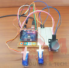 control servo motors with a joystick