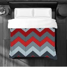 Chevron Bedding Eclectic Comforter Grey