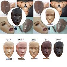 3d makeup practice face mannequin head