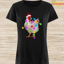 Chicken Christmas Lights Shirt Sweater Long Sleeved And Hoodie