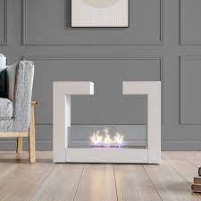 Double Sided Ethanol Fireplace