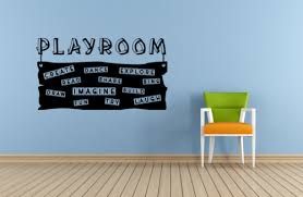 Playroom Text Kids Vinyl Art Sticker