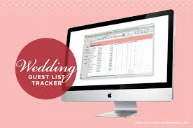 Freebie Wedding Guest List Tracker Blog Botanical
