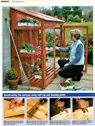Mini Greenhouse Plans Outdoor Plans