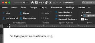 Insert Or Edit An Equation In Word