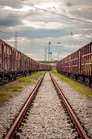 hd wallpaper railway train clouds