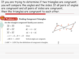 Learn vocabulary, terms and more with flashcards, games and other study tools. 6 2 Proving Congruence Using Congruent Parts Unit 6 English Casbarro Ppt Download