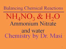 Ammonium Nitrate And Water