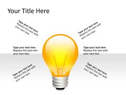 Powerpoint Slide Light Bulb Diagram 3d 1 Lightbulb Yellow