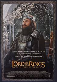 Aragorn is revealed as the heir to the ancient kings as he, gandalf and the other members of the broken fellowship struggle to save gondor from sauron's forces. All About Movies Lord Of The Rings Return Of The King One Sheet Poster Usa Rolled Teaser Aragon Art
