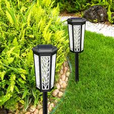 Solar Powered Lawn Lamp Outdoor Pathway