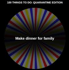 spin the wheel to find a new quarantine