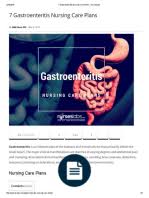 Paediatric Gastroenteristis Nursing Case Study    