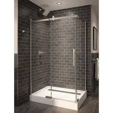 Stud Corner Shower Glass Panel