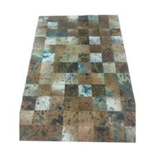 green acid wash patch work carpet at rs