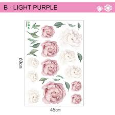 Use the flower wall decals to enhance your homes. Peony Rose Flowers Wall Sticker Diy Art Nursery Decals Kids Room Decor Removable Walmart Canada