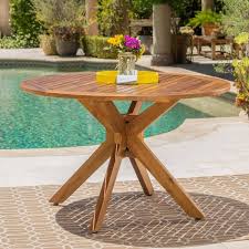 Noble House Teak Brown Round Wood