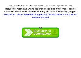 Free Download Automotive Engine Repair And Rebuilding