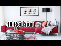 40 red sofa living room ideas you