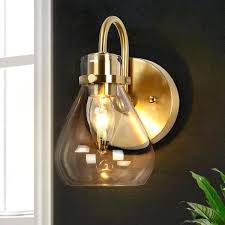 1 Light Brass Wall Sconce Lighting