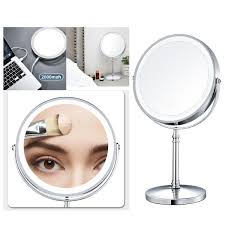 makeup mirror stand led light with 10x