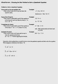 Quadratic Equation Factor And Use The