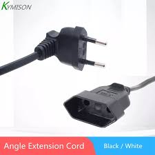 Extension cord 90 degree plug. Europea Indonesia 90 Degree Male Plug To Straight Female Socket Power Extension Cable Eu 2 Prong Bend Angled Ac Cord For Pc Computer Pdu Ups 0 3m 0 6m 1 8m 3m Lazada Ph