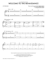 Sheet music for such popular songs as right hand man, hard to be the bard, and i love the way. Mac Huff Welcome To The Renaissance Synthesizer Sheet Music Pdf Notes Chords Musical Show Score Choir Instrumental Pak Download Printable Sku 352993