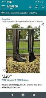 New Devon Aire Leather Field Boots 655 Women Equestrian