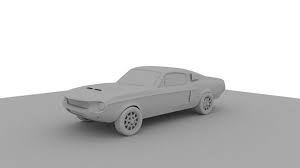 ford mustang 1967 free 3d model cgtrader