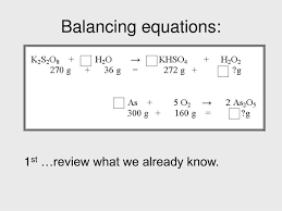 Ppt Balancing Equations Powerpoint