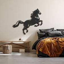 Rearing Horse Metal Wall Art Decor Home