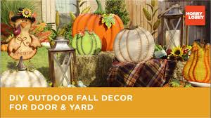 diy outdoor fall decor for door yard