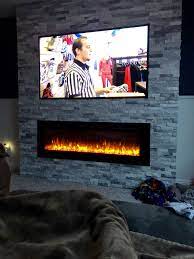 Electric Fireplace And Tv Built In