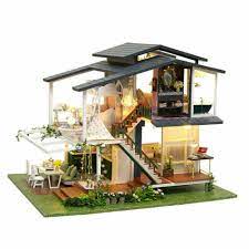 Miniature Dollhouse Kit 3d Wooden House