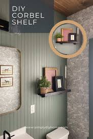 diy simple corbel shelf with free