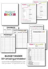 This statement of cash flows will augment your balance sheet and income statements. Printable Budget Binder